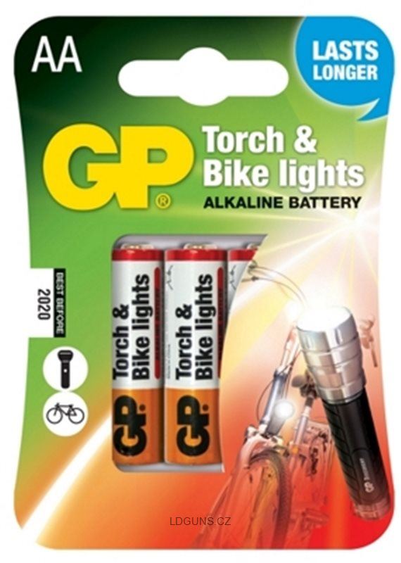 Alkalická baterie GP do svítilen, čelovek 4x AA